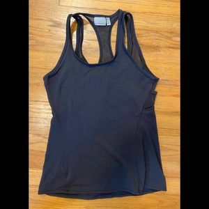 Athleta Size S Black Mesh Tank